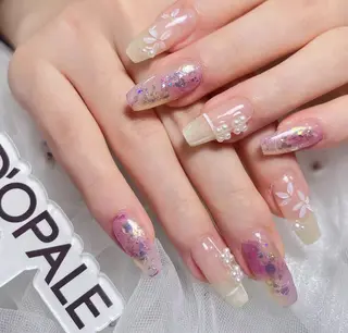 ネイル D‘OPALEサロン所属・長さ出し専門店 上野kkのネイルデザイン