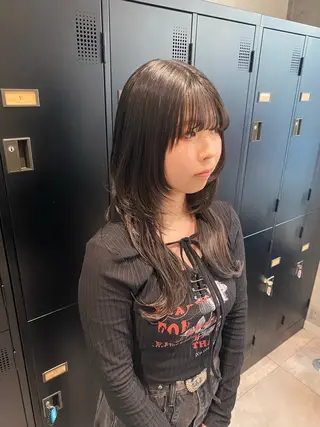 ロング 韓国ヘア AINA🐱のヘアスタイル