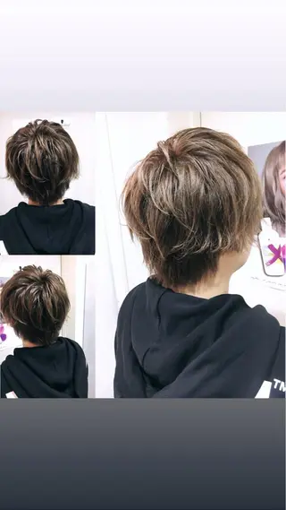 ショート 角床直哉 カラーカットNO 1のヘアスタイル