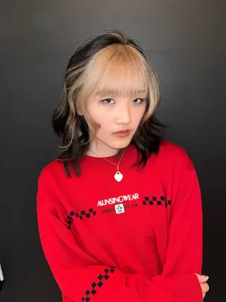 ミディアム @kyoniyy KYONIのヘアスタイル