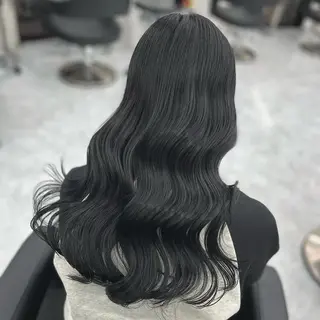 ロング カラー ブリーチなし Ⅰ 髪質改善カラーのヘアスタイル