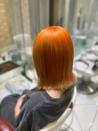ミディアム カラー ボブ/ハイトーン髪質 改善/越谷✨クラモチのヘアスタイル