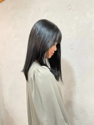 セミロング カラー 髪質改善/Bloss om🌷高橋沙衣のヘアスタイル