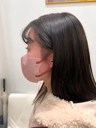 ミディアム カラー パーマ ヘアアレンジ キッズ ネイル マツエク・マツパ アイブロウ 堀井 凌平のヘアスタイル