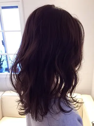 セミロング カラー パーマ ヘアアレンジ ✨ハイクオリティ✨ 山本香也のヘアスタイル