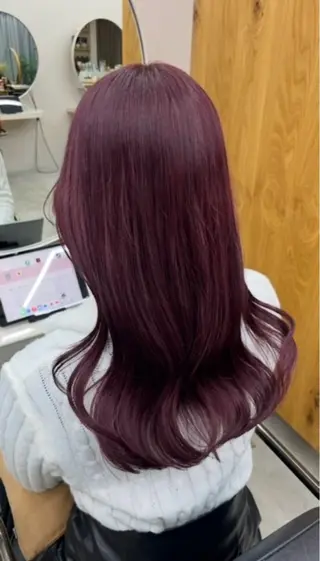 ロング 絶対綺麗な暖色カラー 🎯あります✨増渕✨のヘアスタイル