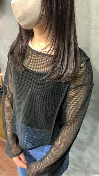 セミロング カラー chouette/ 根本優希のヘアスタイル