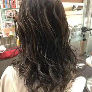 セミロング カラー SALOWIN京都河原町Suite店所属・✨石乃宮 龍✨京都河原町✨のヘアスタイル