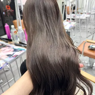 ロング カラー ヘアアレンジ ブリーチなしカラー /ベージュ/安形翔のヘアスタイル