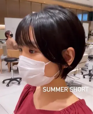 ショート Toiro所属・🤎小顔レイヤー /ベージュ🤎友香のヘアスタイル