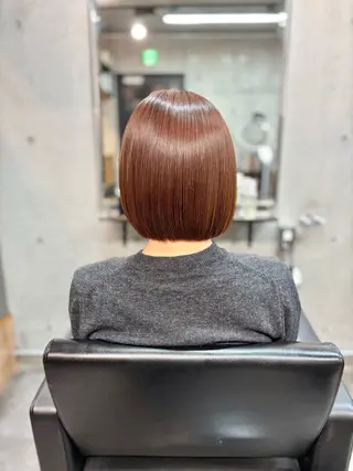 ショート カラー パーマ ショートボブ縮毛矯正 髪質改善のプロ山道潤のヘアスタイル