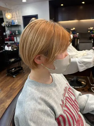 ショート 大人可愛いレイヤー 大田のヘアスタイル