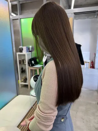 ミディアム カラー ヘアアレンジ パーマ ヘアケア特化型サロン newi 梅田のヘアスタイル