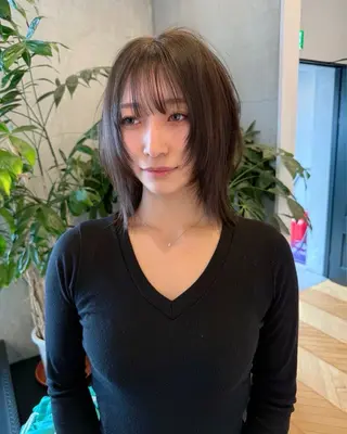 ミディアム カットモデル募集中／ 新潟万代／心和のヘアスタイル