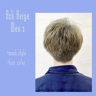 ショート カラー メンズ 樋笠 知佳のヘアスタイル