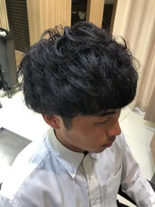 ショート パーマ ヘアアレンジ メンズ メンズパーマ特化/ KAORU/店長のヘアスタイル