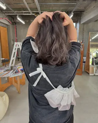 ミディアム サトウ レンマのヘアスタイル