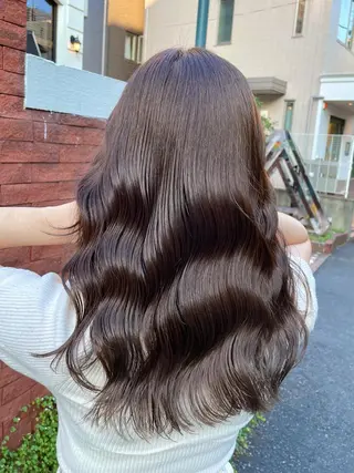 ミディアム カラー ミヤザキ タクトのヘアスタイル