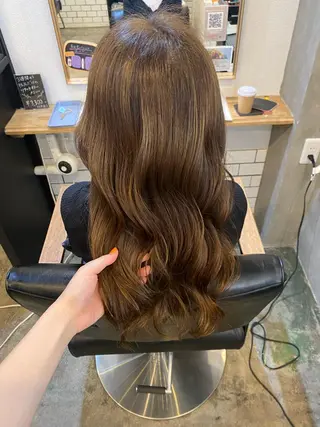 ロング カラー 艶カラー 藤澤さくらのマツエク・マツパデザイン