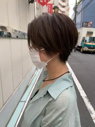 ショート カラー パーマ ヘアアレンジ メンズ キッズ マツエク・マツパ アイブロウ beauty: beast 中目黒店のヘアスタイル