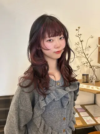 ロング カラー Hair Muse'e 大西店所属・水谷 優華のヘアスタイル