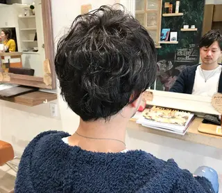 ショート パーマ メンズ メンズ指名多数!! SiLO 田島のヘアスタイル