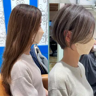 ショート カラー ショート、ボブの達人 東康介✨のヘアスタイル