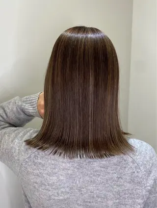 ミディアム 冨江 弘貴のヘアスタイル