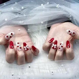 ネイル パーツ全部¥110 サロンミミのネイルデザイン