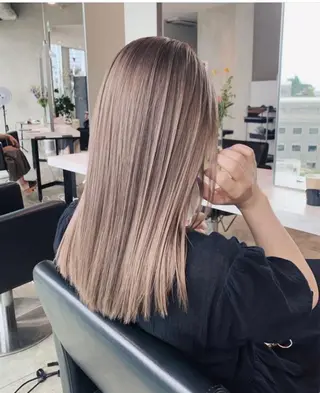 ミディアム カラー nok shibuya所属・✨ハイトーン特化✨ 透明感カラー✨渋谷✨のヘアスタイル