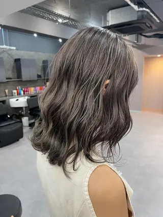 セミロング カラー Reb_keiji 👑小倉圭司のヘアスタイル