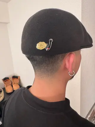 メンズ saki/ハイトーン カラー/薬院のヘアスタイル