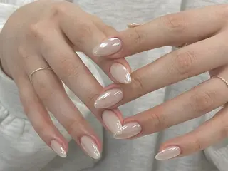 ネイル ki🍒🍒 ki ツルツルネイルのネイルデザイン