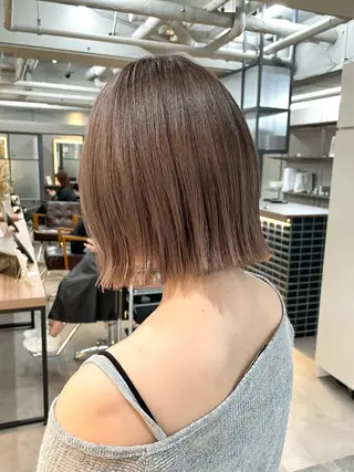 ミディアム 髪質改善カラー🫧 横浜/liberteのヘアスタイル