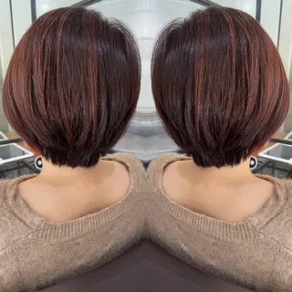 ショート カラー La fith hair chill 松山大街道店所属・不動令 認定カラーリストのヘアスタイル