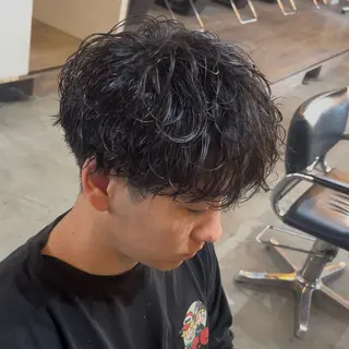 パーマ メンズ シャドウ/縮毛矯正 メンズカット/みのるのヘアスタイル
