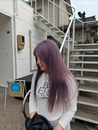 ロング ブリーチ屋さん/ブリ ーチ矯正🫧あずみのヘアスタイル