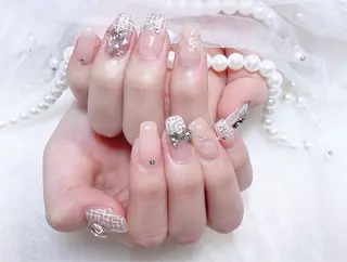 ネイル 長さだし/持込/ ins風ネイル/Umのネイルデザイン