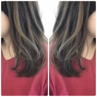 ミディアム カラー 嶋佐 昌大 シマサマオのヘアスタイル