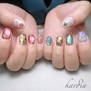 ネイル καρδιά -ｶﾙﾃﾞｨｱ-のネイルデザイン