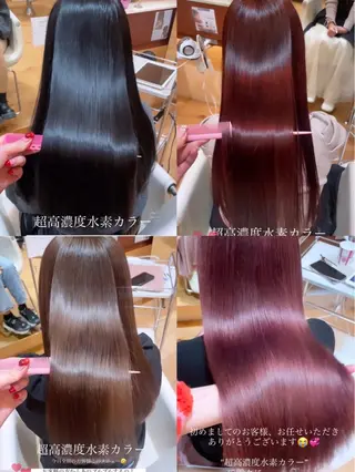 ロング SALOWIN 栄所属・河西 彩香/ブリーチカラーのヘアスタイル