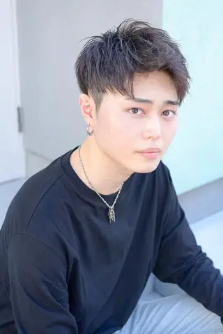 ミディアム カラー ba_boo 福岡店のヘアスタイル