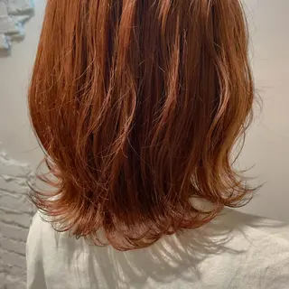 ミディアム カラー "小顔カット" Fuko.のヘアスタイル