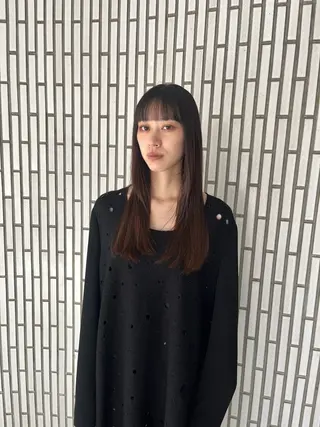 ロング 平田 秋月のヘアスタイル