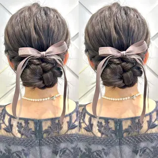 セミロング ヘアアレンジ ヘアメ🎀推しカラー 🥣横浜/しほ🧸のその他イメージ