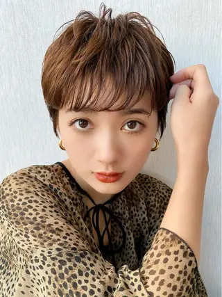 ショート ショート/ボブ/ 白髪ぼかし/しんやのヘアスタイル