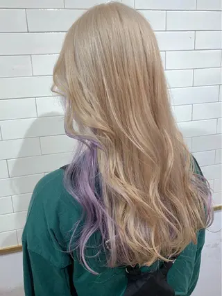 ロング カラー ヘアアレンジ 🦋レイヤーカット ミドリカワ🦋のヘアスタイル