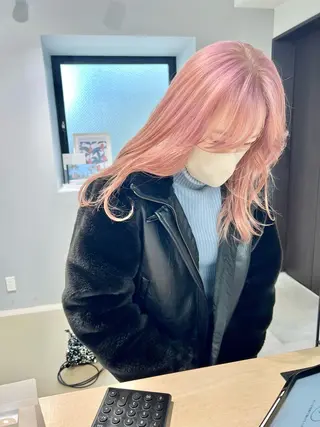 セミロング カラー MARU レイヤー/パーマのヘアスタイル