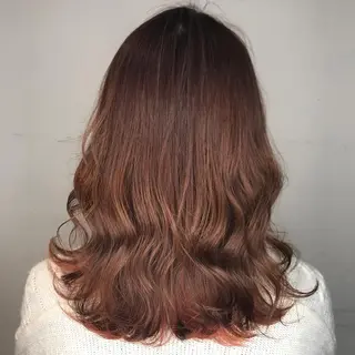 セミロング カラー knock【ノック】所属・烏丸韓国ヘア🇰🇷 ayaka🎀のヘアスタイル