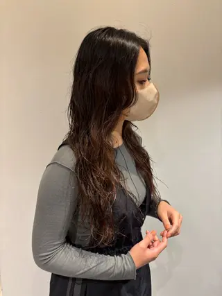 ロング パーマ 韓国ヘア/メンズ パーマ/ﾔﾅｷﾞｶﾔのヘアスタイル